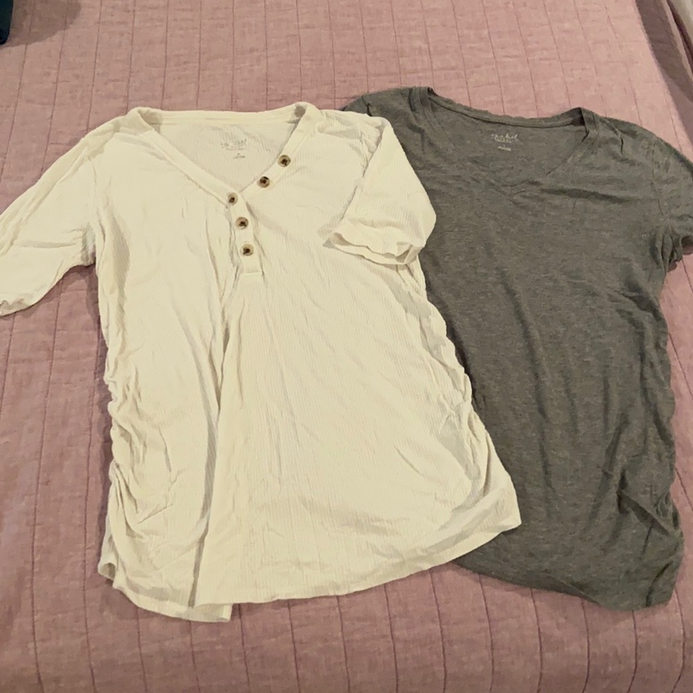 Two maternity shirts